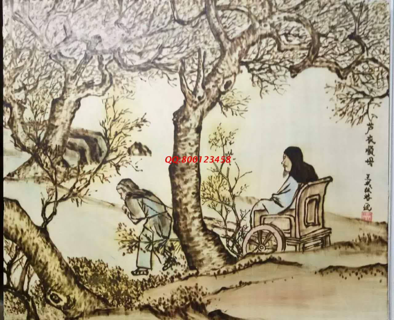 【民間手工藝品推介】邱縣傳統(tǒng)純手工烙畫，《二十四孝系列》預(yù)約定制，尺寸46*39cm