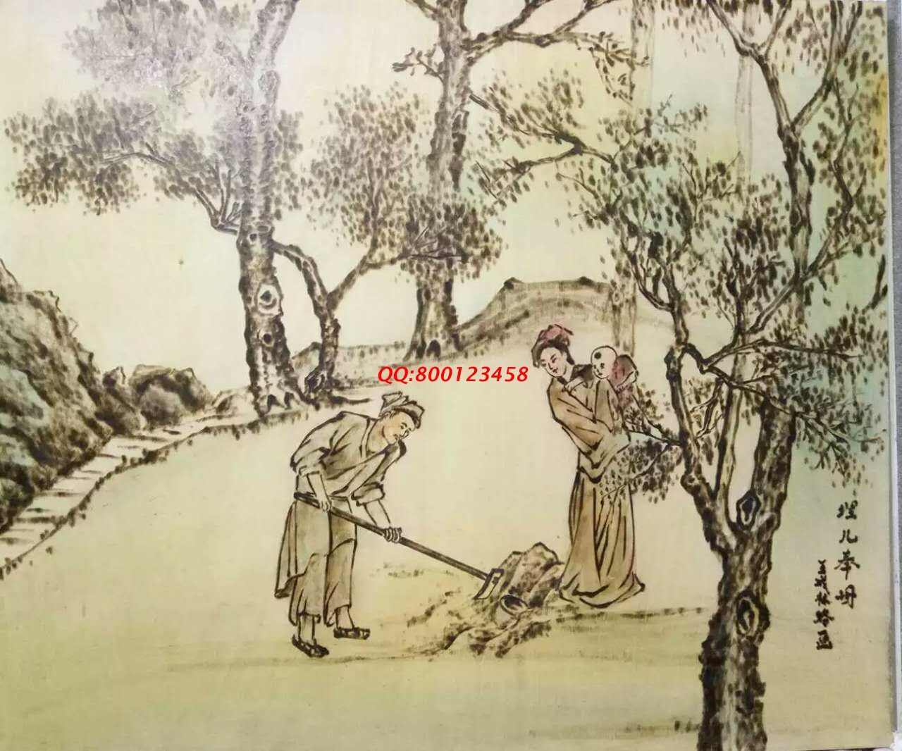 【民間手工藝品推介】邱縣傳統(tǒng)純手工烙畫，《二十四孝系列》預(yù)約定制，尺寸46*39cm