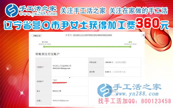 開著小店還閑不住，遼寧營(yíng)口尹女士又兼職做珠繡手工掙錢，這次又掙錢了(圖1)