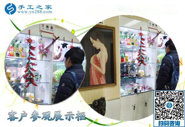 12月22日，沒有押金的手工活，正規(guī)供料的手工活，就是珠繡加工，手工之家接待考察加工客戶剪影