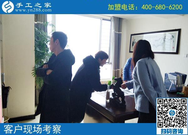 2月19日，這個可以寄到家做的手工活怎么樣？手工之家接待考察加工客戶剪影