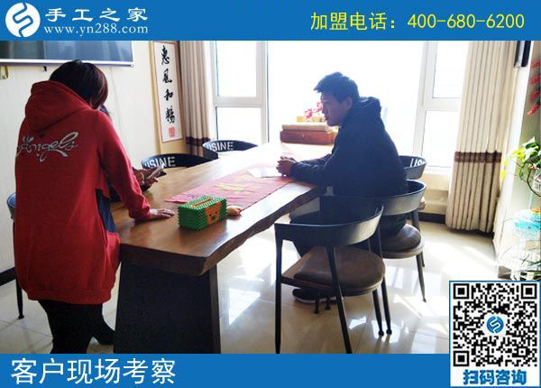 3月11日，可以寄到家做的手工活很好做，怎樣做的更快？手工之家接待考察加工客戶剪影