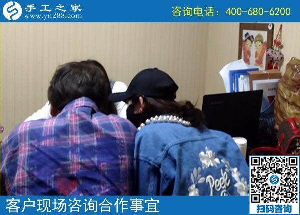 做鉆石畫(huà)手工活沒(méi)賺到錢，山東臨清市趙女士選擇手工之家串珠繡(圖1)