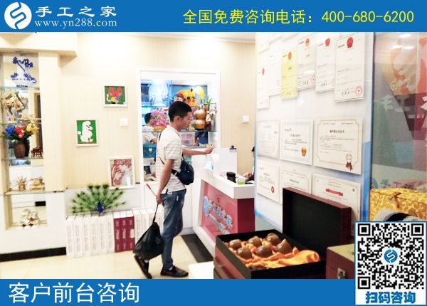6月7日，可以在家做的手工活選擇珠繡就對了，節(jié)假日里手工之家接待考察加工客戶剪影