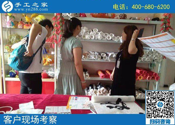 8月8日，正規(guī)外放手工活，適合在家做的手工活，手工之家接待考察加工客戶剪影