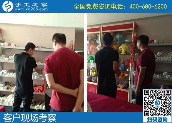 9月22日，沒有年齡限制的正規(guī)手工活，老奶奶也能做好珠繡，手工之家接待考察加工客戶剪影