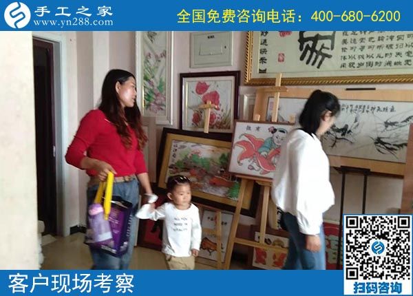 10月2日，選擇正規(guī)手工活，越來(lái)越多的人選擇節(jié)假日來(lái)考察合作，手工之家接待考察加工客戶剪影