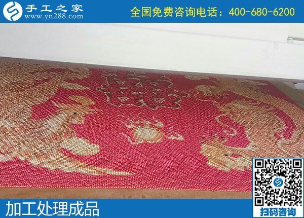 10月21日，簽正規(guī)合作協(xié)議的外發(fā)手工活，就是勵志珠珠繡，手工之家接待考察加工客戶剪影