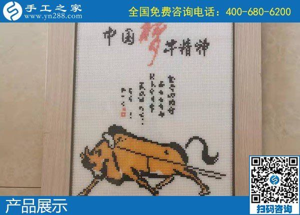 冬天帶回家做的手工活，就是手工之家的勵(lì)志珠繡(圖1)