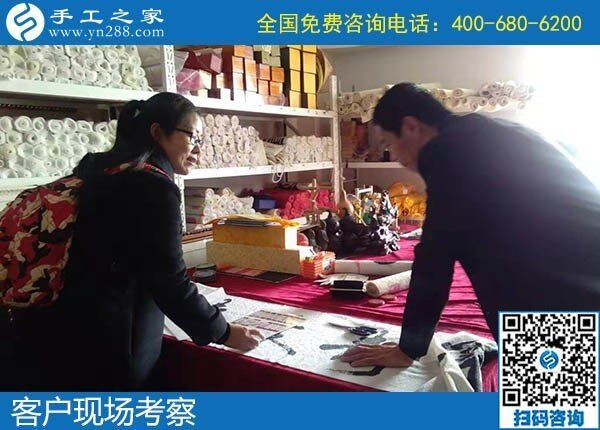 12月11日，找手工活做，正規(guī)的手工活代理加工就是勵志珠珠繡手工。手工之家接待考察加工客戶剪影