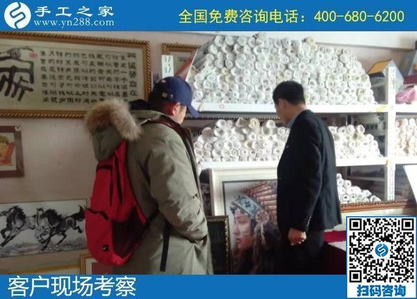 12月28日，在家做手工活掙錢，手工活代理加工項目，就選勵志珠串珠外發(fā)手工活，手工之家接待考察加工客戶剪影