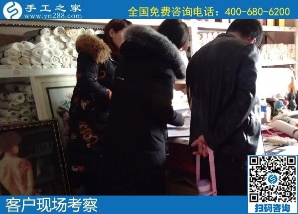 1月2日，拿回家做的手工活，正規(guī)外發(fā)手工活，就是勵(lì)志珠珠繡手工，手工之家接待考察加工客戶剪影