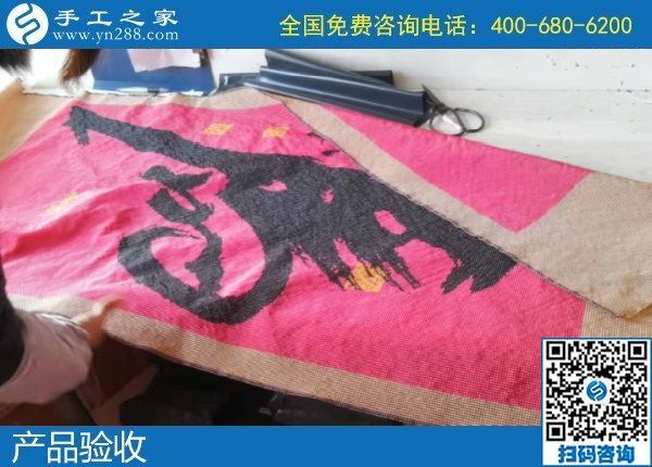 1月19日，手工活加盟項目，農(nóng)村手工活加工項目，就是珠繡手工，手工之家接待考察加工客戶剪影