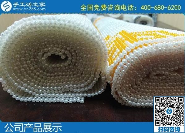 2月10日，想找手工活外發(fā)加工，選十多年歷史的成功企業(yè)手工之家能掙錢(qián)，勵(lì)志珠珠繡成品展示