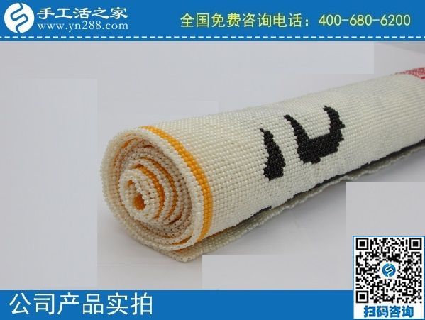 2月13日，手工活代理加工，拿回家做的手工活，重創(chuàng)新的珠繡值得選擇，手工之家勵志珠珠繡成品實拍