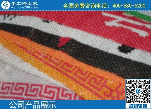 2月15日，純手工活外發(fā)加工項目，能掙錢的手工活就是勵志珠珠繡外發(fā)項目，手工之家勵志珠珠繡成品展示