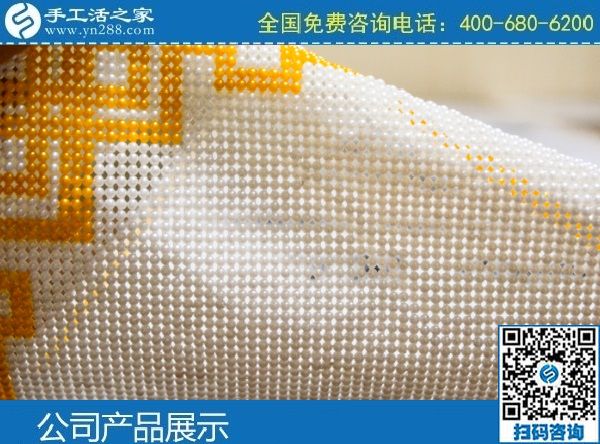 3月5日，代理手工活加工項(xiàng)目，手工活拿回家做，選這里的珠繡手工活就對(duì)了，手工之家勵(lì)志珠珠繡成品細(xì)節(jié)實(shí)