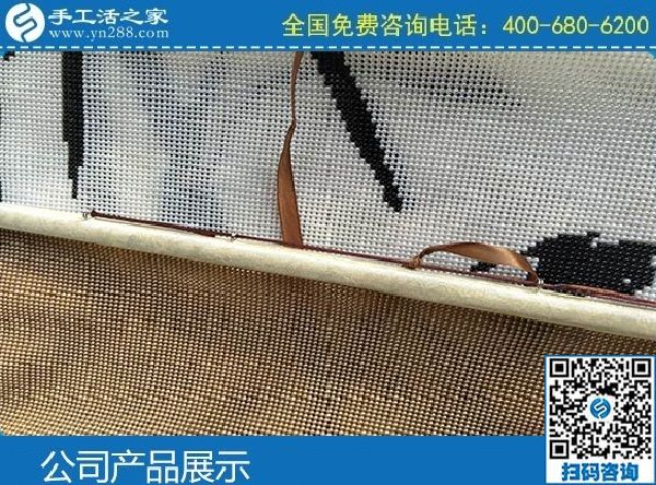 3月7日，找正規(guī)手工活代理加工項(xiàng)目，有沒有手工活拿回家做？手工之家勵志珠珠繡成品實(shí)拍