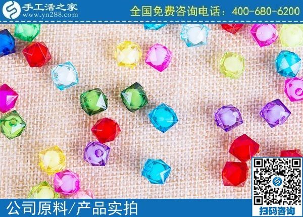 3月27日，純手工活外發(fā)加工，拿回家做的手工活，就選男女都能做的珠繡，手工之家立體串珠繡珠實拍