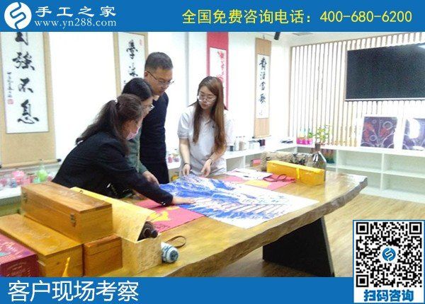 5月6日，代理手工活加工項目，正規(guī)外發(fā)手工活來料加工，選正規(guī)手工活勵志珠珠繡，手工之家接待考察合作加工客戶剪影