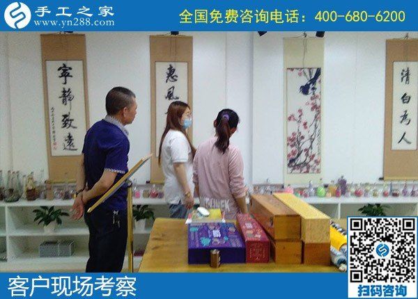 5月16日，可靠的手工活外發(fā)、放心拿回家做的手工活就是勵志珠珠繡，手工之家接待考察合作加工客戶剪影