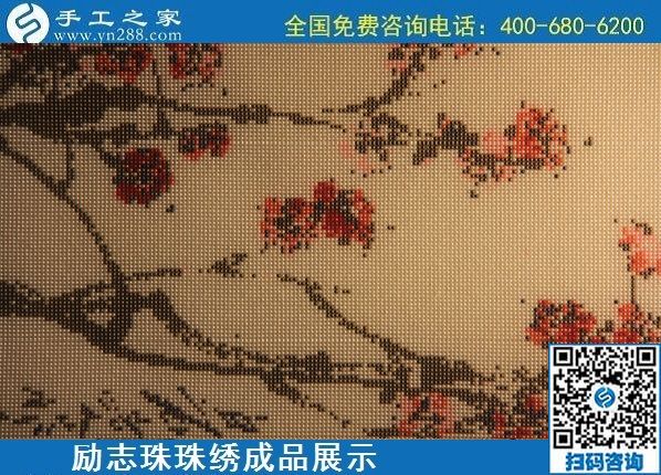 6月9日，沒有年齡限制，做手工活掙錢，選簡單好做、技術(shù)門檻低的外發(fā)加工手工活，勵志珠珠繡成品實(shí)拍