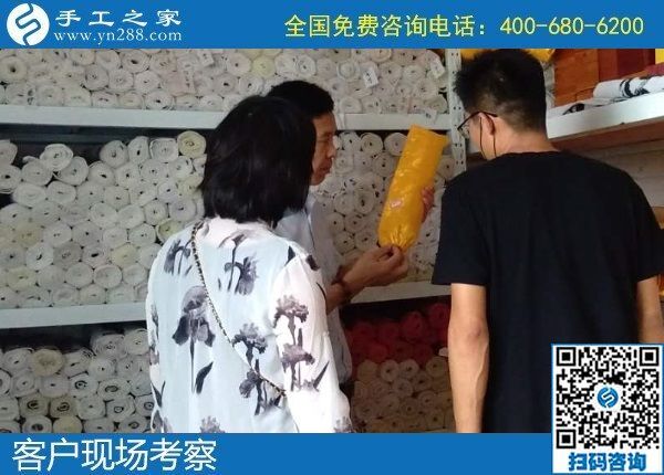 7月2日，怎樣的外發(fā)手工活才讓人放心？想把手工活拿回家做，選勵志珠珠繡，手工之家接待考察加工客戶剪影