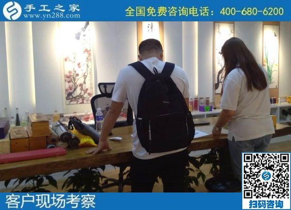 7月3日，58同城手工活外發(fā)加工，找到可以拿回家做的手工活選勵志珠珠繡。手工之家接待考察合作加工客戶剪影