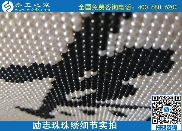 7月11日，找正規(guī)手工活外發(fā)加工，做手工活掙錢，應(yīng)該了解這些，勵(lì)志珠珠繡成品細(xì)節(jié)實(shí)拍