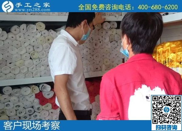 7月23日，可以帶回家做的手工活，大家選擇這里的勵志珠外發(fā)手工活是因為了解和信任，手工之家接待考察加工客戶剪影