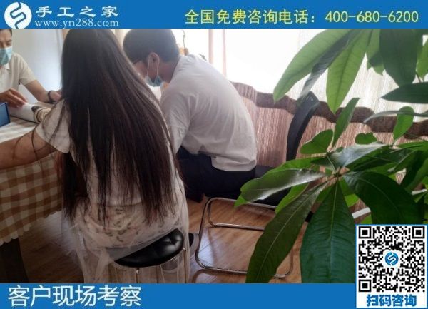 7月23日，可以帶回家做的手工活，大家選擇這里的勵志珠外發(fā)手工活是因為了解和信任，手工之家接待考察加工客戶剪影