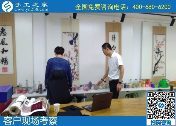 8月8日，可以在家做的手工活，拿回家做的手工活，選擇這個收益有保障的珠繡手工就對了。手工之家接待考察加工客戶剪影