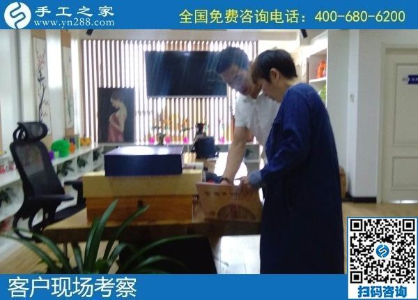 8月8日，可以在家做的手工活，拿回家做的手工活，選擇這個收益有保障的珠繡手工就對了。手工之家接待考察加工客戶剪影