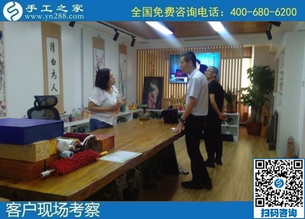 8月11日，可以帶回家的手工活外發(fā)加工項目，你我他都能做，手工之家接待考察加工客戶剪影