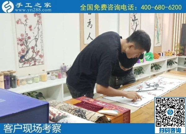 9月1日，純手工活外發(fā)加工項目，來這里，放心把手工活拿回家做，手工之家接待考察加工客戶剪影