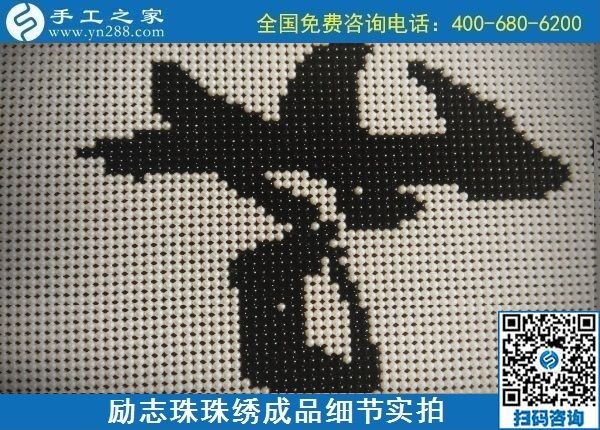 9月15日，想在家做手工活掙錢，越來越多的人選擇這個可以寄到家做的手工活，勵志珠珠繡成品細(xì)節(jié)實拍