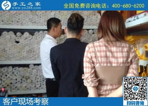 9月23日，想在家做手工活掙錢，大家都選擇這里的手工活外發(fā)加工項目拿回家做，手工之家接待考察合作加工客戶剪影