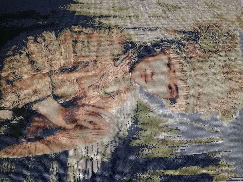 《苗族少女》民族風(fēng)系列，勵志珠珠繡純手工圖紙及成品(圖3)