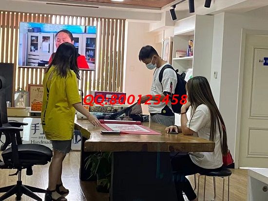 6月22日，看中這些，想在家做手工活的人選擇珠繡手工活外發(fā)加工項(xiàng)目，放心居家掙錢(qián)，手工之家接待考察加工合作客戶剪影