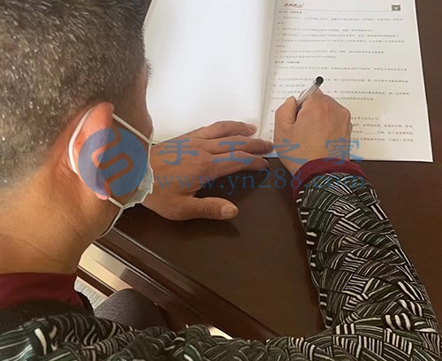 3月3日，手工活外放回收，正規(guī)靠譜的手工活加工項目，手工之家和珠繡串珠手工就是真實，就是讓更多的人做手工就業(yè)創(chuàng)業(yè)，圖為手工之家接待考察合作加工客戶剪影