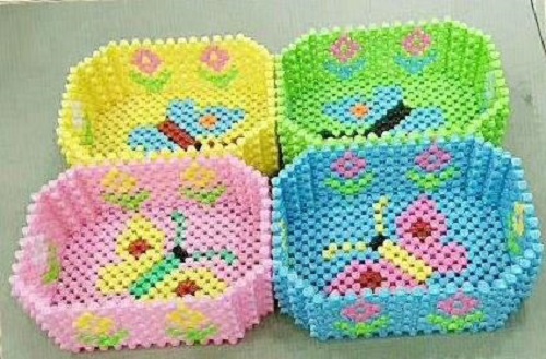 3月16日，代加工手工活，耐心點(diǎn)，你我都能做好手工之家的珠繡串珠外發(fā)手工活，圖為勵(lì)志珠珠繡串珠成品（果盤(pán)）實(shí)拍