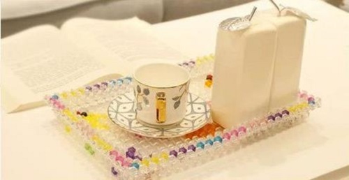 3月16日，代加工手工活，耐心點(diǎn)，你我都能做好手工之家的珠繡串珠外發(fā)手工活，圖為勵(lì)志珠珠繡串珠成品（果盤(pán)）實(shí)拍