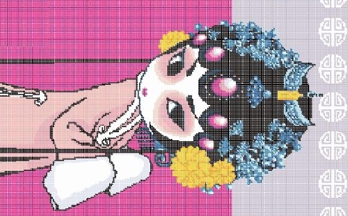 3月31日，手工工藝品DIY深受年輕人的喜歡，可以寄到家做的手工活，為什么很多人要開手工工作室，圖為勵(lì)志珠平面珠繡定制手工產(chǎn)品及圖紙剪影