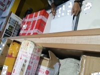 9月22日，純手工活外發(fā)加工項目，手工活兼職，選擇手工之家的加工人員了解的途徑有些不同，圖為成品倉庫今日待檢手工產(chǎn)品剪影