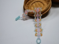1月3日，兼職手工活可以帶回家做，小成本創(chuàng)業(yè)做手工傳承官，居家手工創(chuàng)業(yè)，手工之家的純手工給大家更多掙錢(qián)的渠道和方法，圖為串珠米珠繡純手工產(chǎn)品剪影