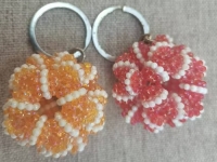 1月13日，拿回家做的手工活，在家掙錢的副業(yè)創(chuàng)業(yè)，小本創(chuàng)業(yè)做手工傳承官，手工之家的合作方式和業(yè)務(wù)選擇多，圖為串珠米珠繡手工產(chǎn)品剪影