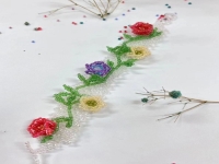 純手工產(chǎn)品串珠米珠繡展示，精美的手飾之手鏈