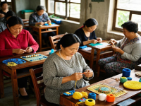 在家沒活兒干，試試拿貨回家做，小成本創(chuàng)業(yè)開手工加工廠很適合