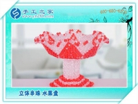 立體串珠水果盤 餐桌一大亮點(diǎn)！環(huán)保干凈純手工制作水果盤