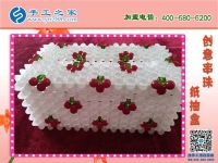 你家有這樣的紙抽盒嗎？ 手工之家新款櫻桃梅花紙抽盒 環(huán)保干凈新穎